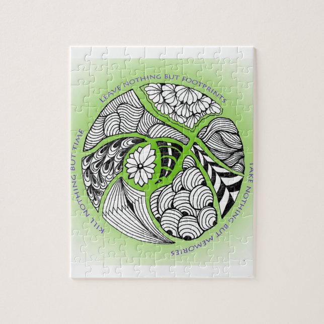 Environmental Mantra for Hikers & Mountain Climber Jigsaw Puzzle (Vertical)