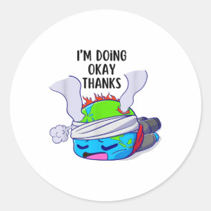 Environmental Protection 55th Earth Day Planet _1  Classic Round Sticker