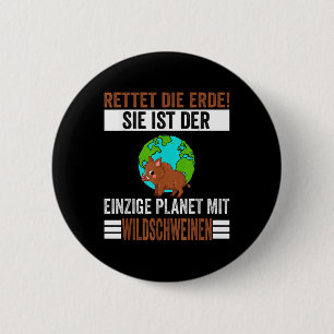 Environmental Protection Animal Protection Wild Bo 6 Cm Round Badge