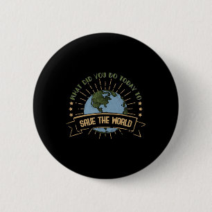 Environmental Protection - Climate Change Awarenes 6 Cm Round Badge