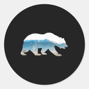 Environmental Protection Climate Protection Bear M Classic Round Sticker