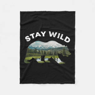 Environmental Protection Climate Protection Bear T Fleece Blanket