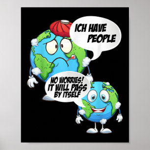 Environmental Protection Disease People Earth Poster