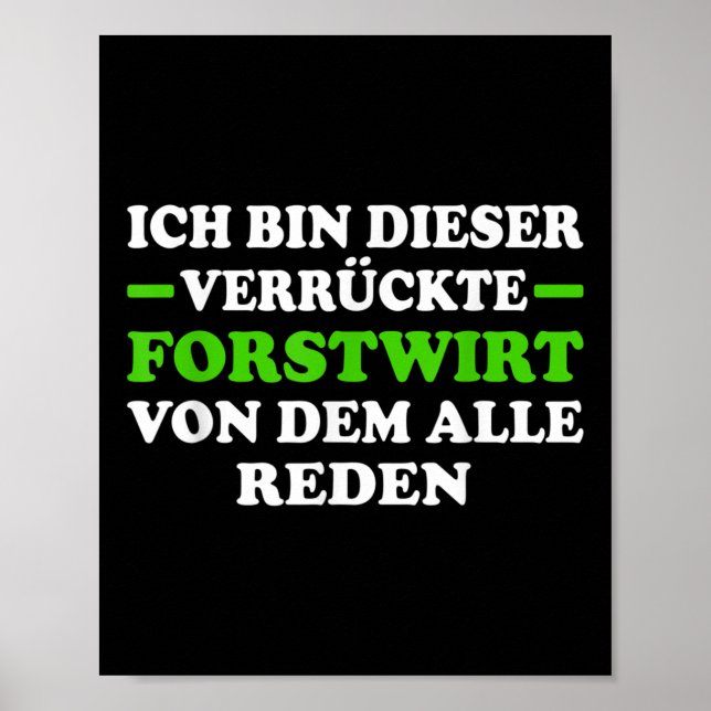 Environmental Protection Forestry Spruce Lumberjac Poster (Front)