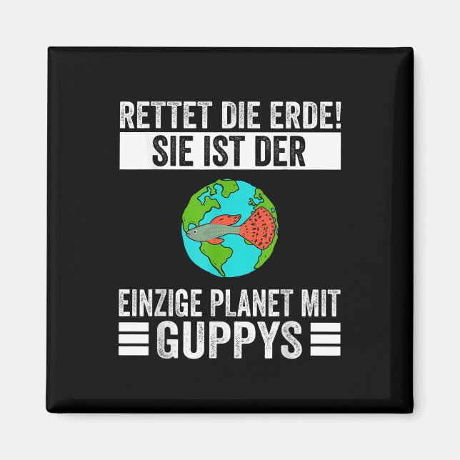 Environmental Protection Guppy  Magnet (Front)