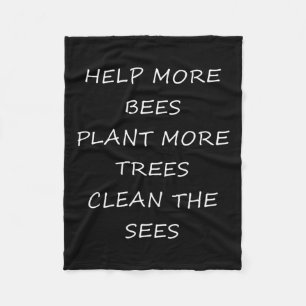 Environmental Protection - Help The Environment Lo Fleece Blanket