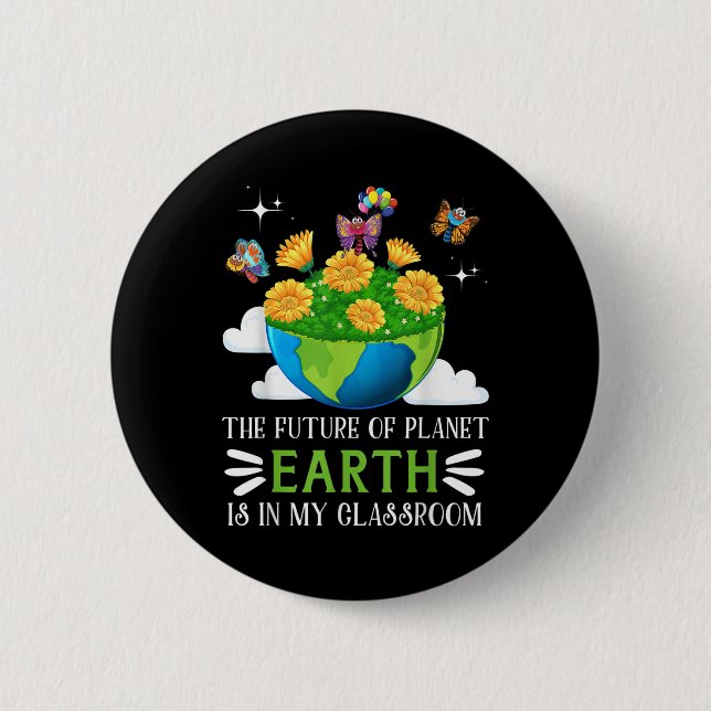 Environmental Protection In The Future Of Planet  6 Cm Round Badge (Front)