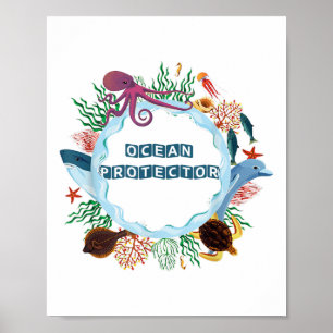Environmental Protection Nature Conservation, Ocea Poster
