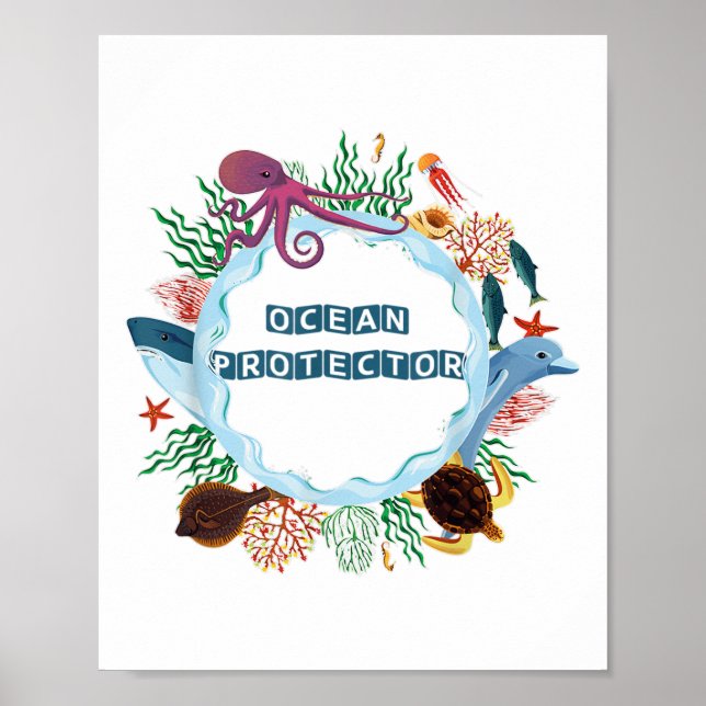 Environmental Protection Nature Conservation, Ocea Poster (Front)