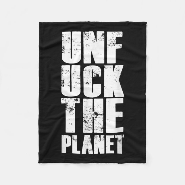 Environmental Protection Nature Planet Environment Fleece Blanket (Front)