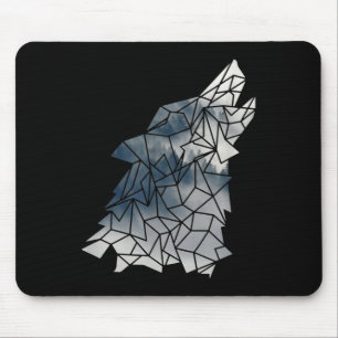 Environmental Protection Owo Mountains - Wolf Silh Mouse Pad