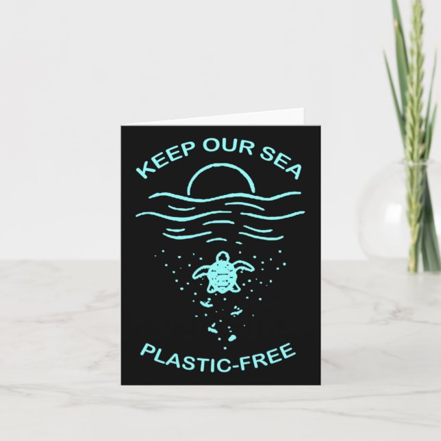 Environmental Protection Plastic Free Pullover Hoo Card (Front)