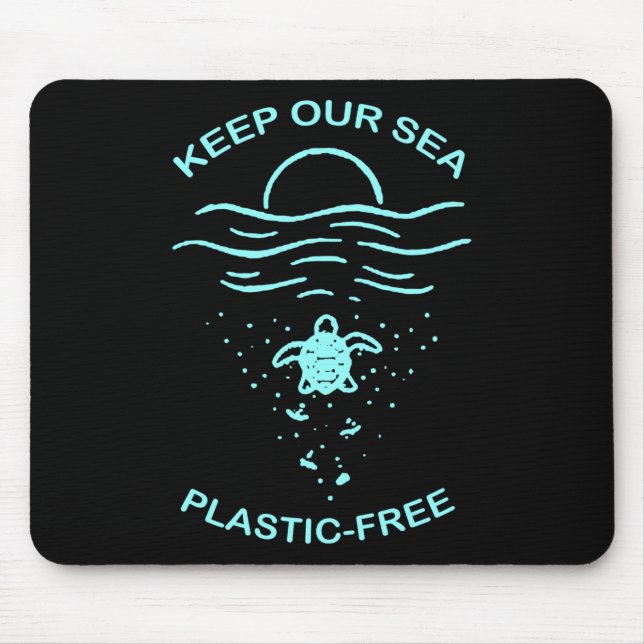 Environmental Protection Plastic Free Swea  Mouse Pad (Front)