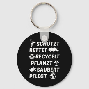 Environmental Protection Recycled Climate Protecti Key Ring