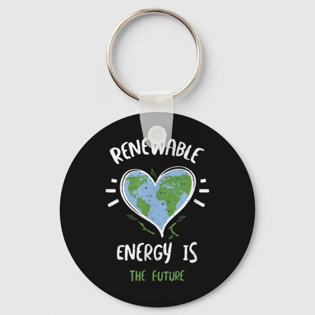 Environmental Protection_ Renewable Energy Is T... Key Ring (Front)