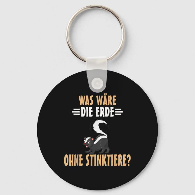 Environmental Protection Skunks  Key Ring (Front)