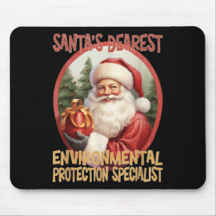 Environmental Protection Specialist Christmas Holi Mouse Pad