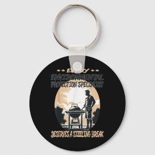 Environmental Protection Specialist Funny Bbq Chef Key Ring