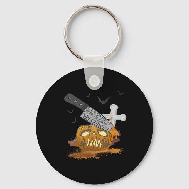 Environmental Protection Specialist Funny Hallowee Key Ring (Front)