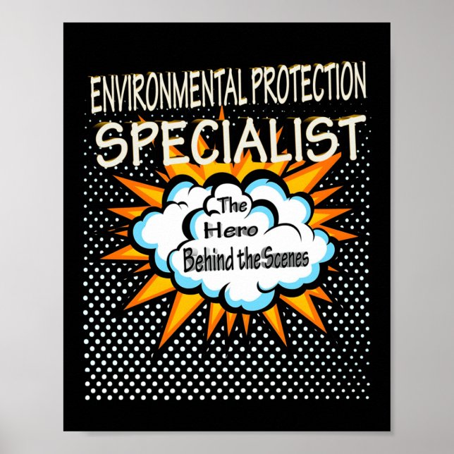 Environmental Protection Specialist - Funny Hero J Poster (Front)