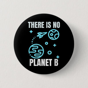 Environmental Protection There Is No Planet B 6 Cm Round Badge