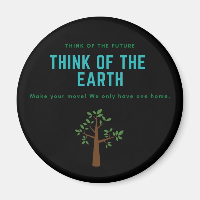 environmental recycle ecology magnet (Front)