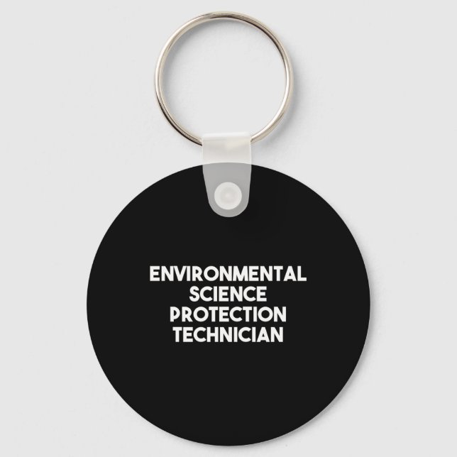 Environmental Science Protection Technician Long S Key Ring (Front)