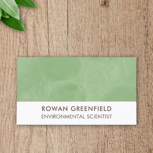 Environmental Scientist Engineer Ecology Eco Green Business Card