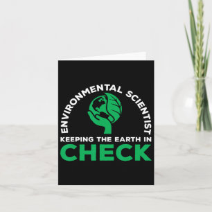 Environmental Scientist Quote Ecosystem Climate Ch Card