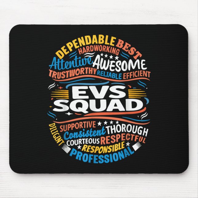 Environmental Services Squad Week Appreciation Fun Mouse Pad (Front)