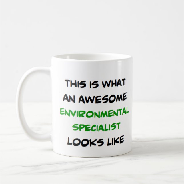 environmental specialist, awesome coffee mug (Left)