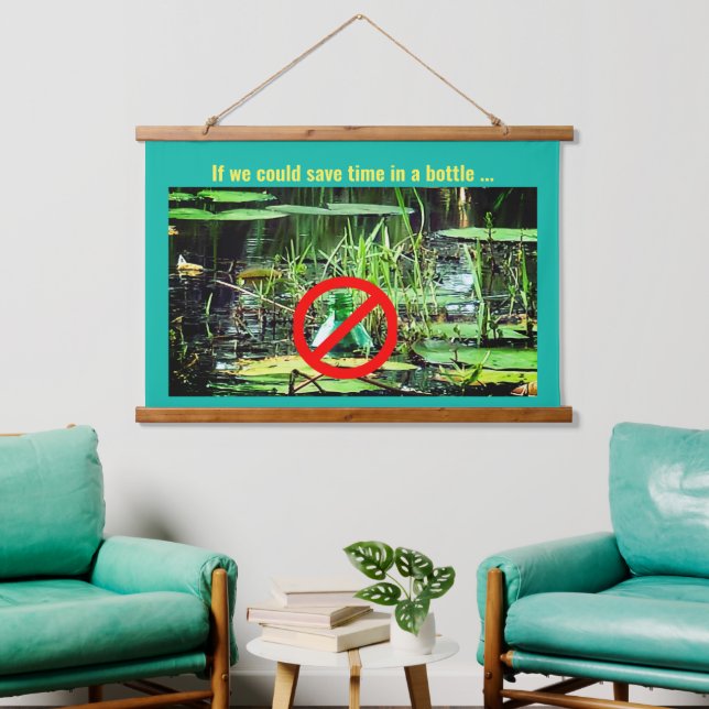 Environmental Trendy Pollution / Earth Day / Pond Hanging Tapestry (Living Room)