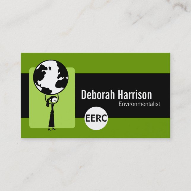 Environmentalist Business Cards (Front)