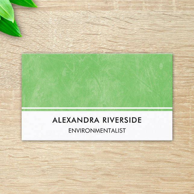 Environmentalist Scientist Ecologist Ecology Green Business Card (Creator Uploaded)