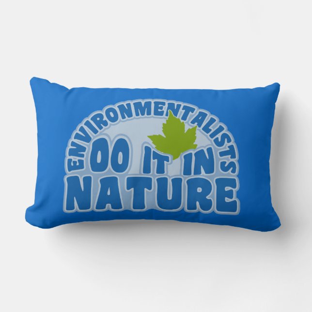 Environmentalists custom throw pillow (Front)