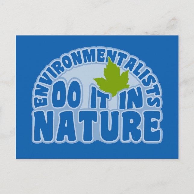 Environmentalists postcard, customise postcard (Front)