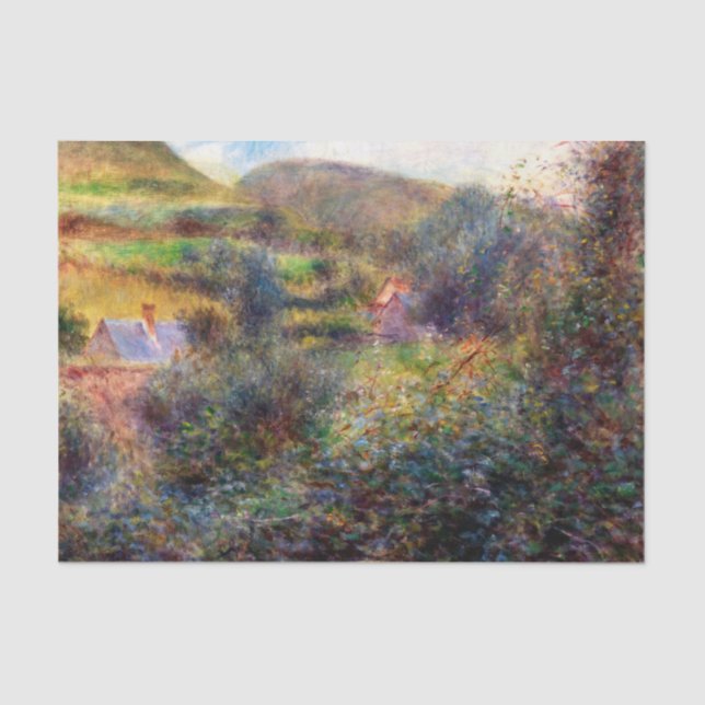 Environs of Berneval, Auguste Renoir Tissue Paper (Front)