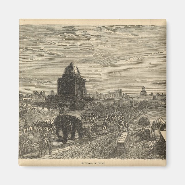 Environs of Delhi, 1857 Magnet (Front)