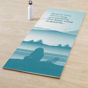 Envisioning The Best Case Scenario Yoga Mat - 01bl