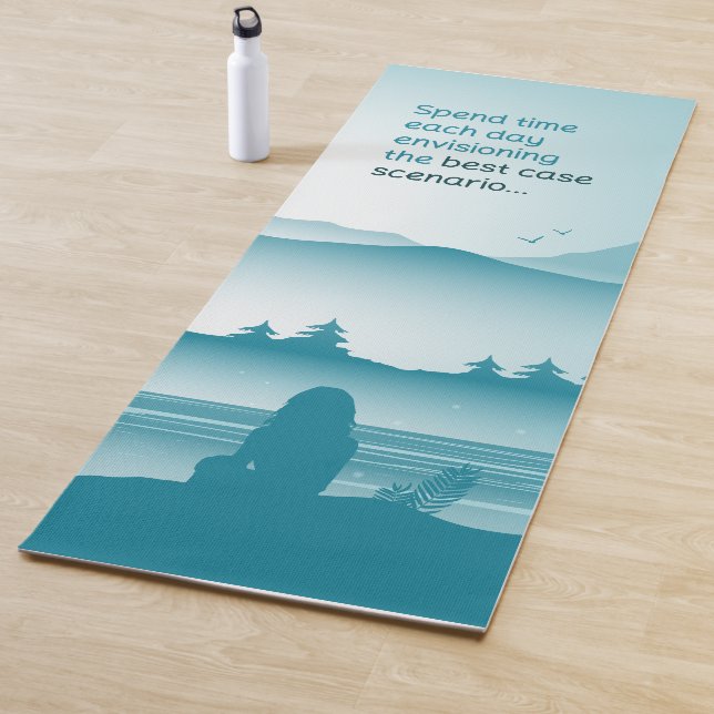 Envisioning The Best Case Scenario Yoga Mat - 01bl (In Situ)
