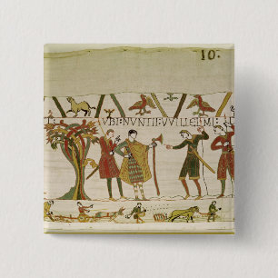 Envoys from Duke William are Sent to Count Guy 15 Cm Square Badge