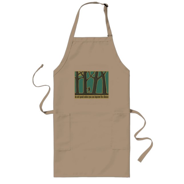 Envrionmental Quote Long Apron (Front)