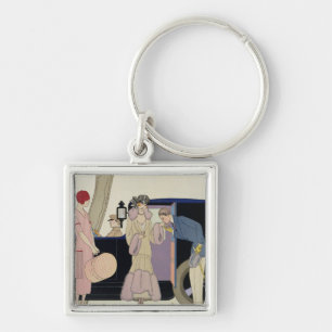 Envy, 1914 (pochoir print) key ring