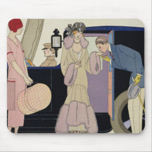 Envy, 1914 (pochoir print) mouse pad