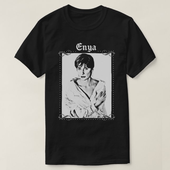 Enya Retro Aesthetic Design T-Shirt (Design Front)
