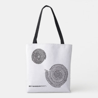 Enyu mandala and elephant are on the white ground tote bag