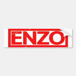 Enzo Stamp Bumper Sticker