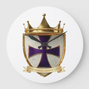 EOC Priest Crest design tie Large Clock