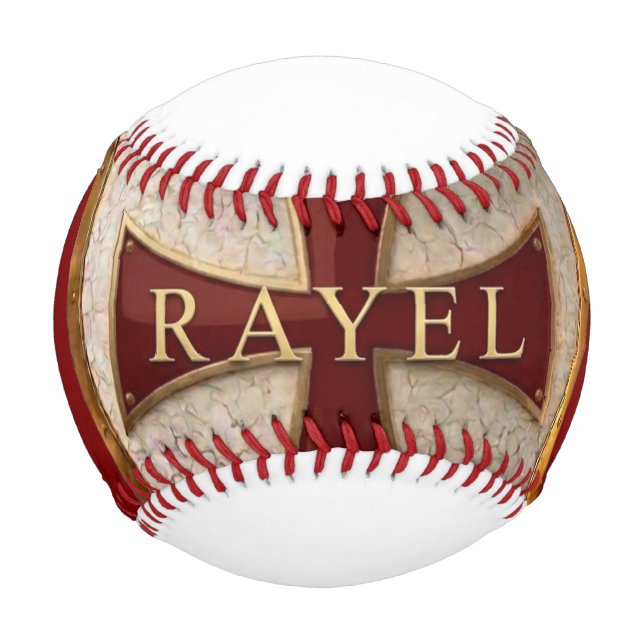 EOC RED RayEl Crest design  Baseball (Front)