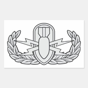 EOD badge Rectangular Sticker